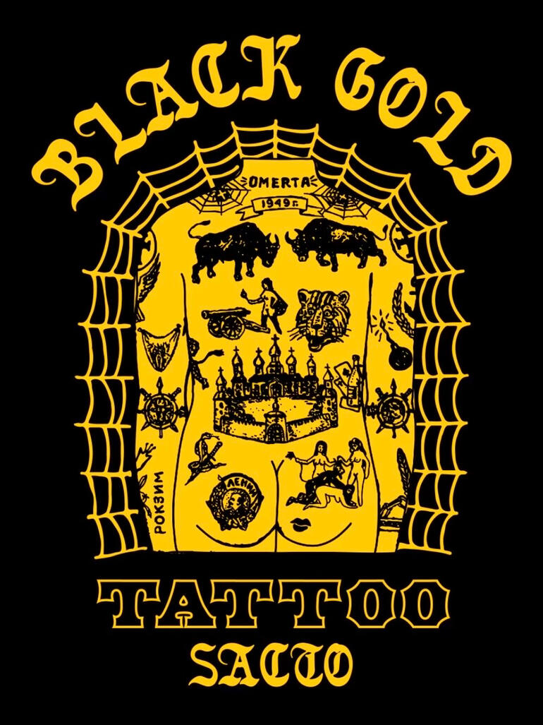 Black Gold Tattoo shop logo Black Gold Tattoo logo — Midtown Sacramento’s top tattoo shop since 2013, known for Traditional, Japanese, Fine-Line, and Custom Tattoos