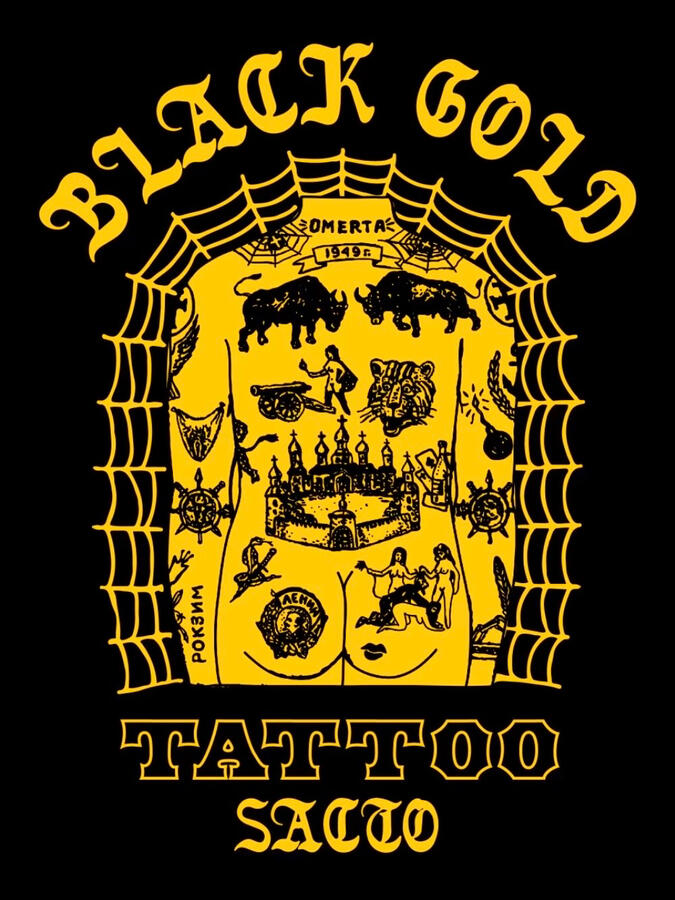 Black Gold Tattoo shop logo Black Gold Tattoo logo — Midtown Sacramento’s top tattoo shop since 2013, known for Traditional, Japanese, Fine-Line, and Custom Tattoos